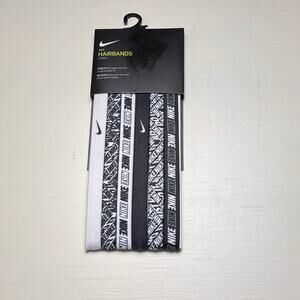 Nike  Six Pack Stretchy Athletic Sporty Black and White Headbands Set  NWT